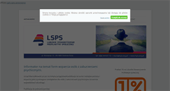 Desktop Screenshot of lsps.org.pl